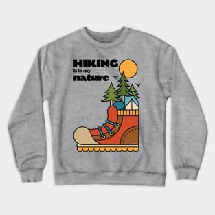 Hiking is in my Nature (light) Crewneck Sweatshirt